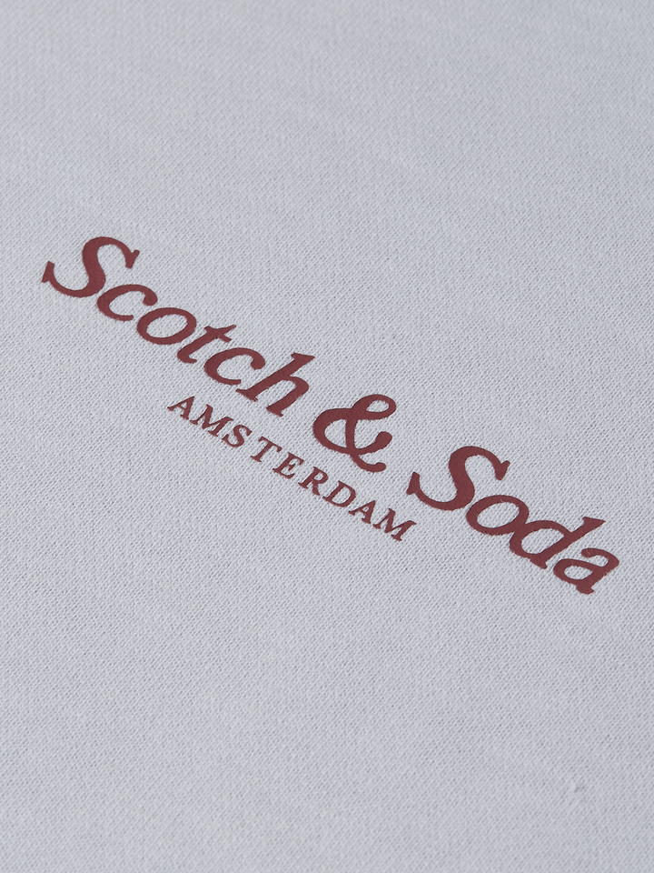 Front and back artwork relaxed-fit sweatshirt