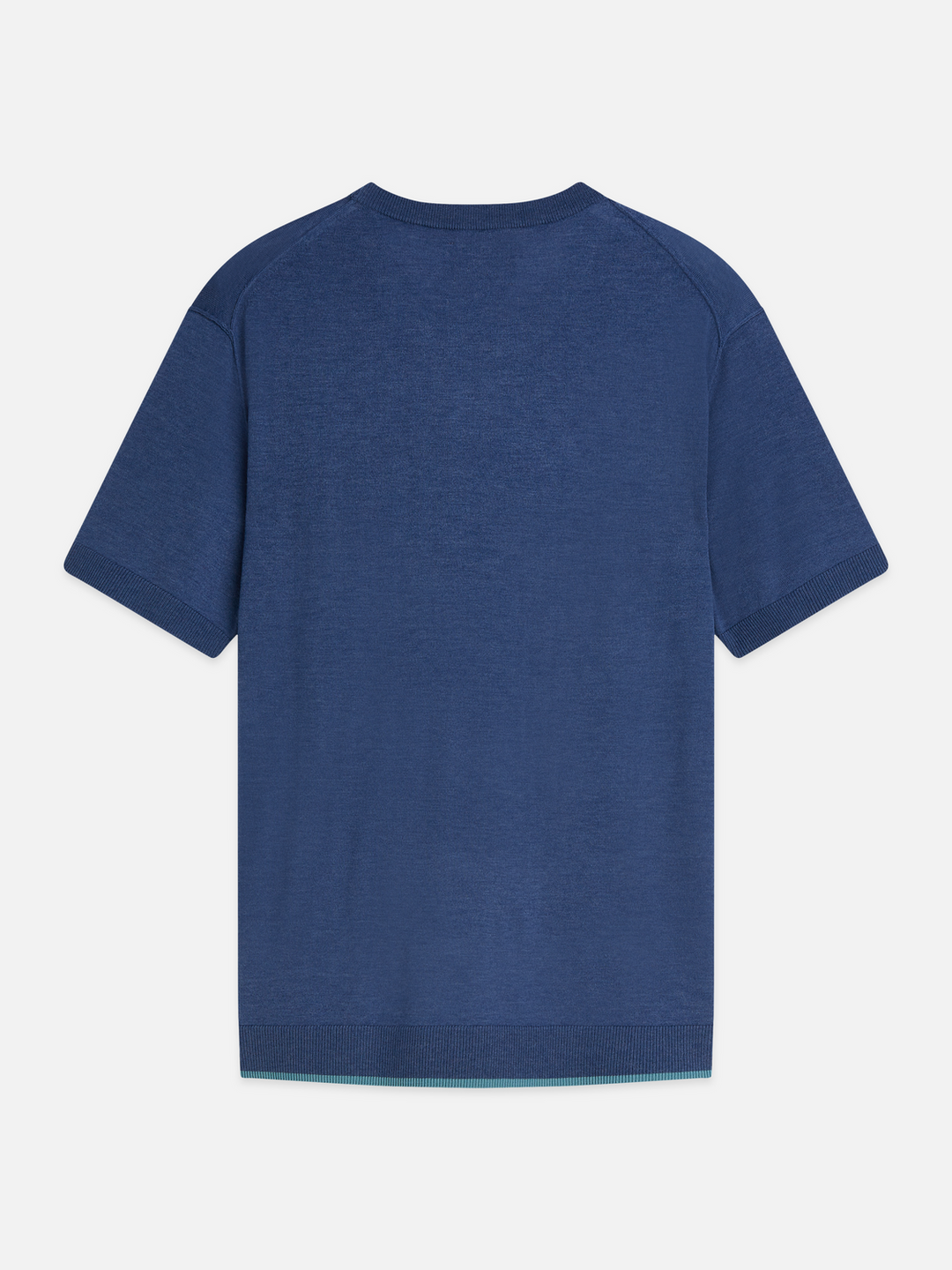Knitted wool-blend relaxed-fit T-shirt