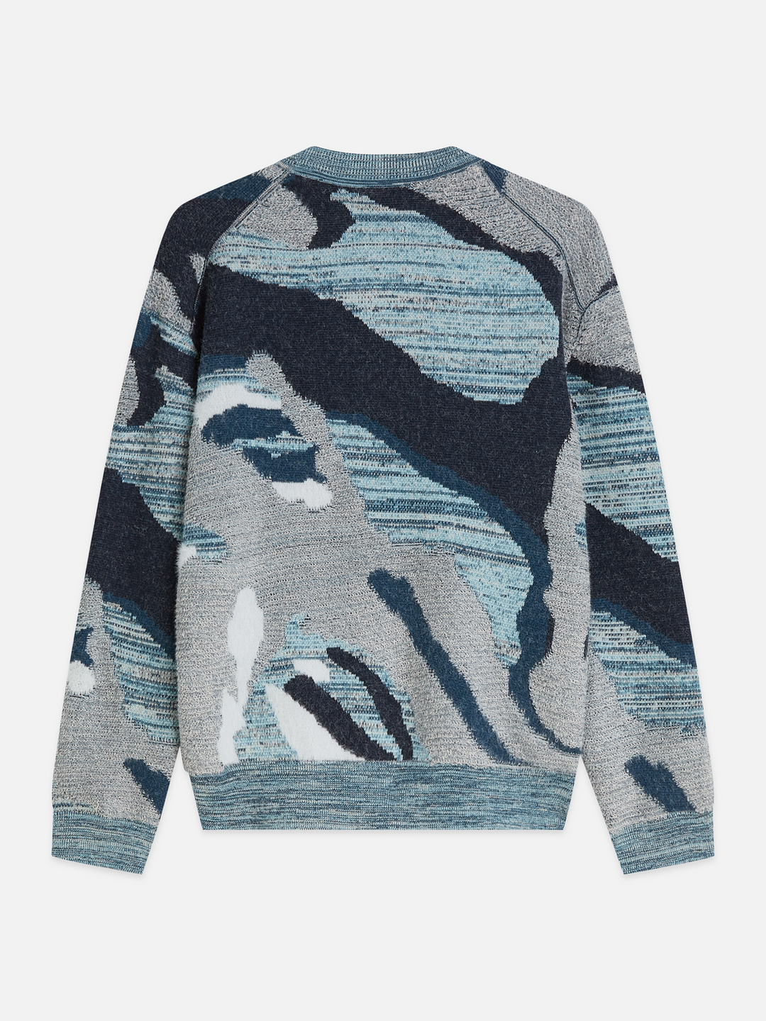 Jacquard cotton loose-fit pullover
