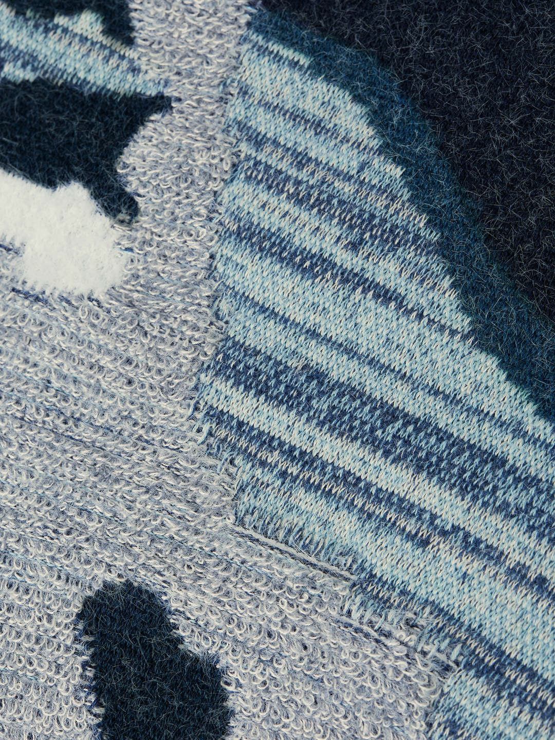 Jacquard cotton loose-fit pullover