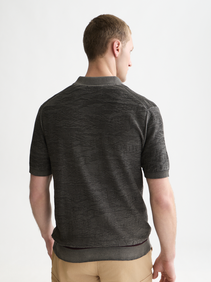 Structured regular-fit polo