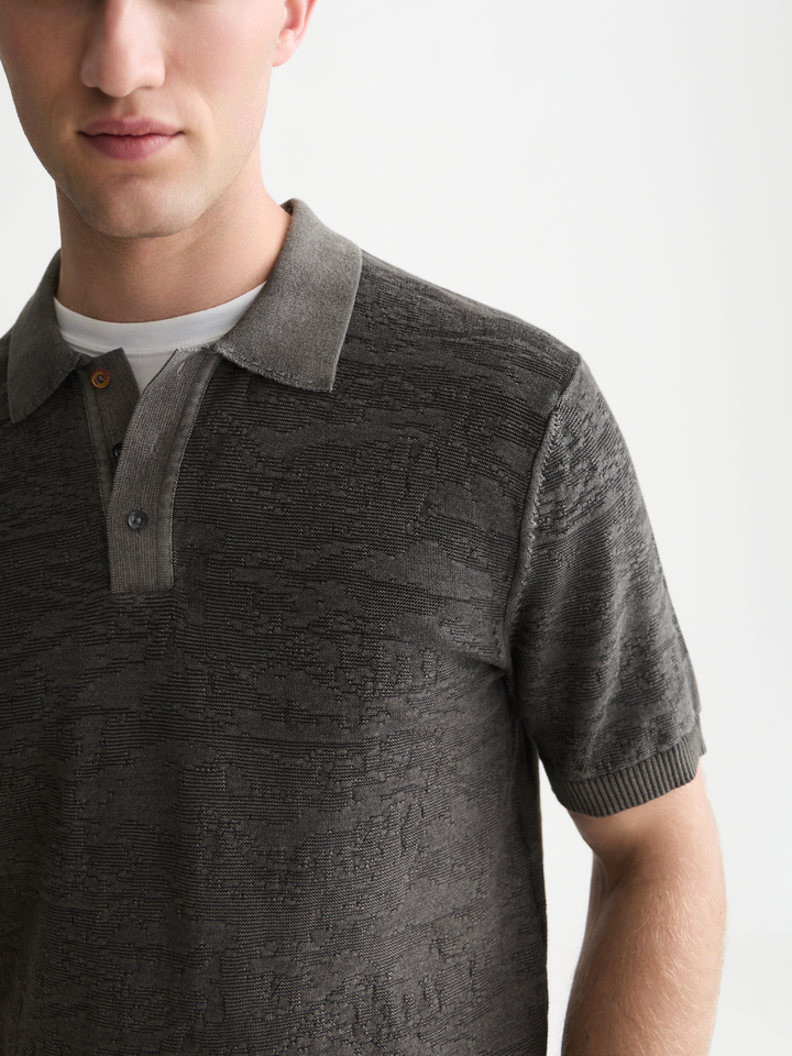 Structured regular-fit polo