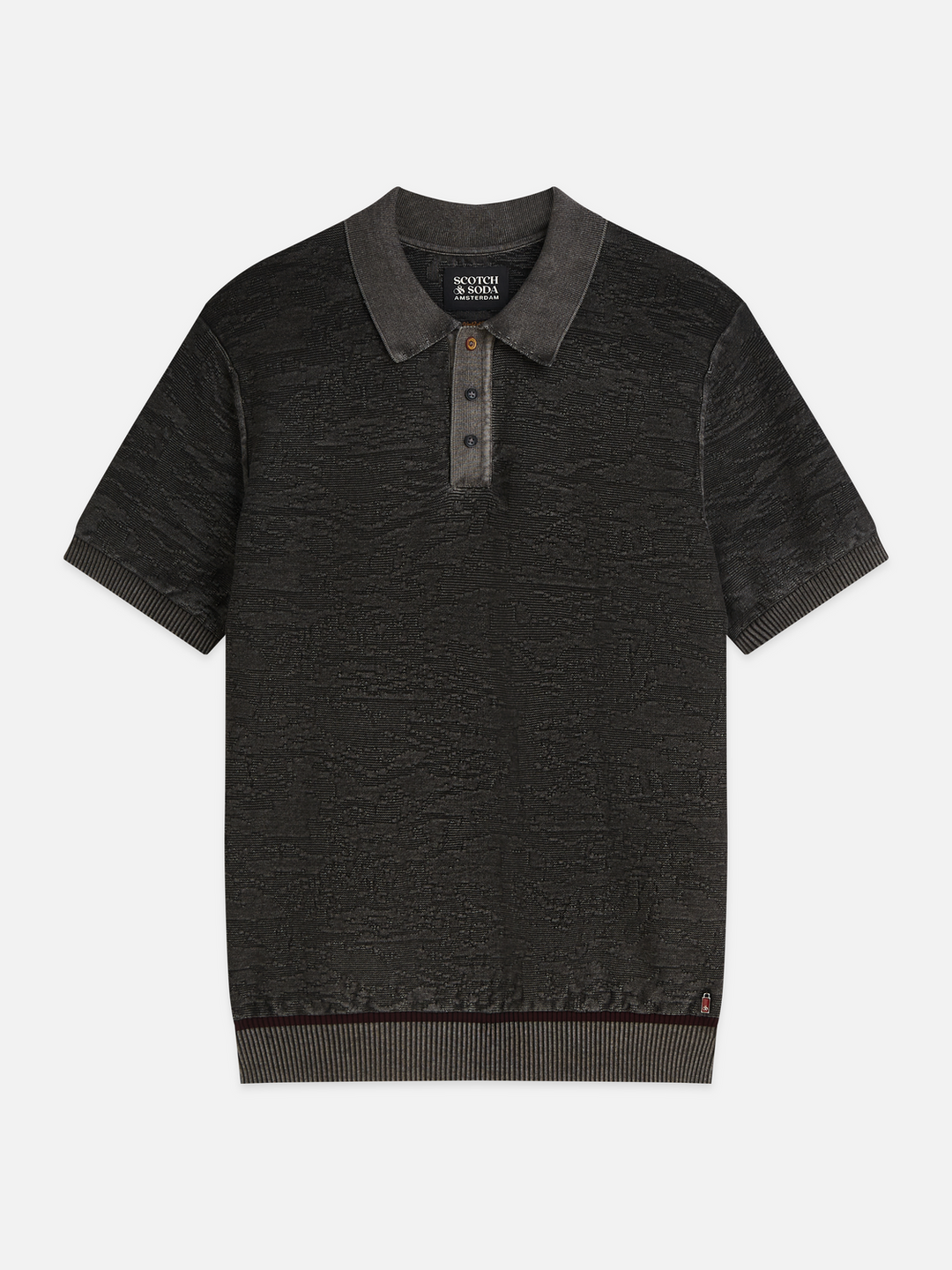 Structured regular-fit polo