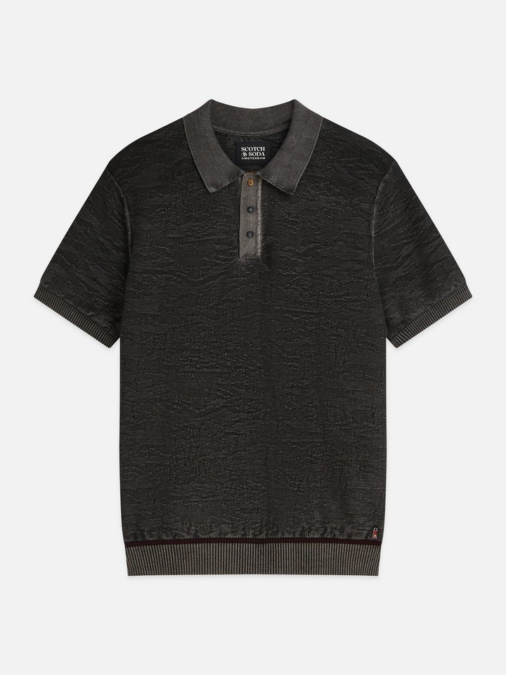 Structured regular-fit polo