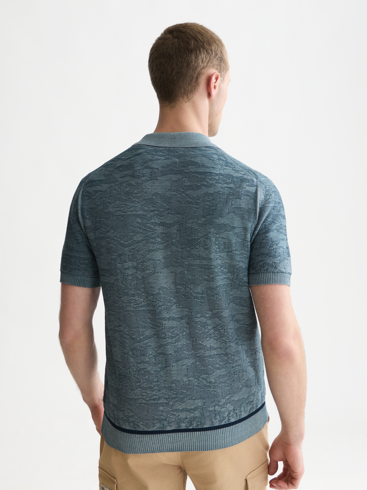 Structured regular-fit polo