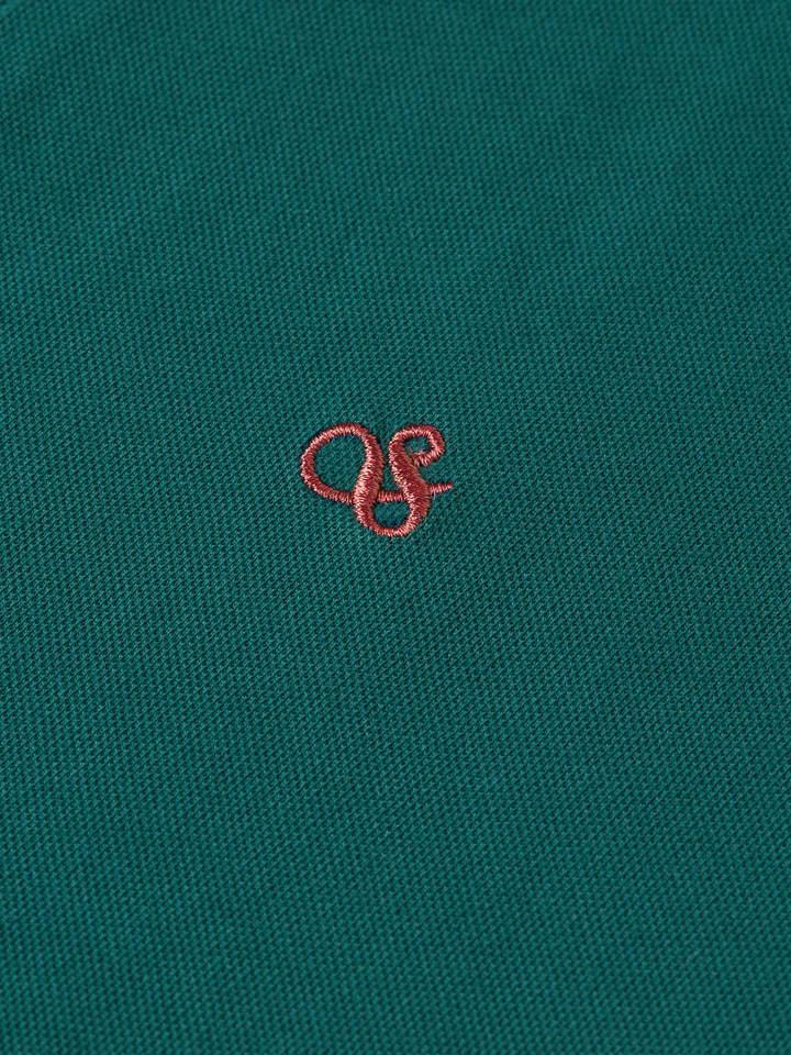 Pique relaxed-fit garment dyed polo