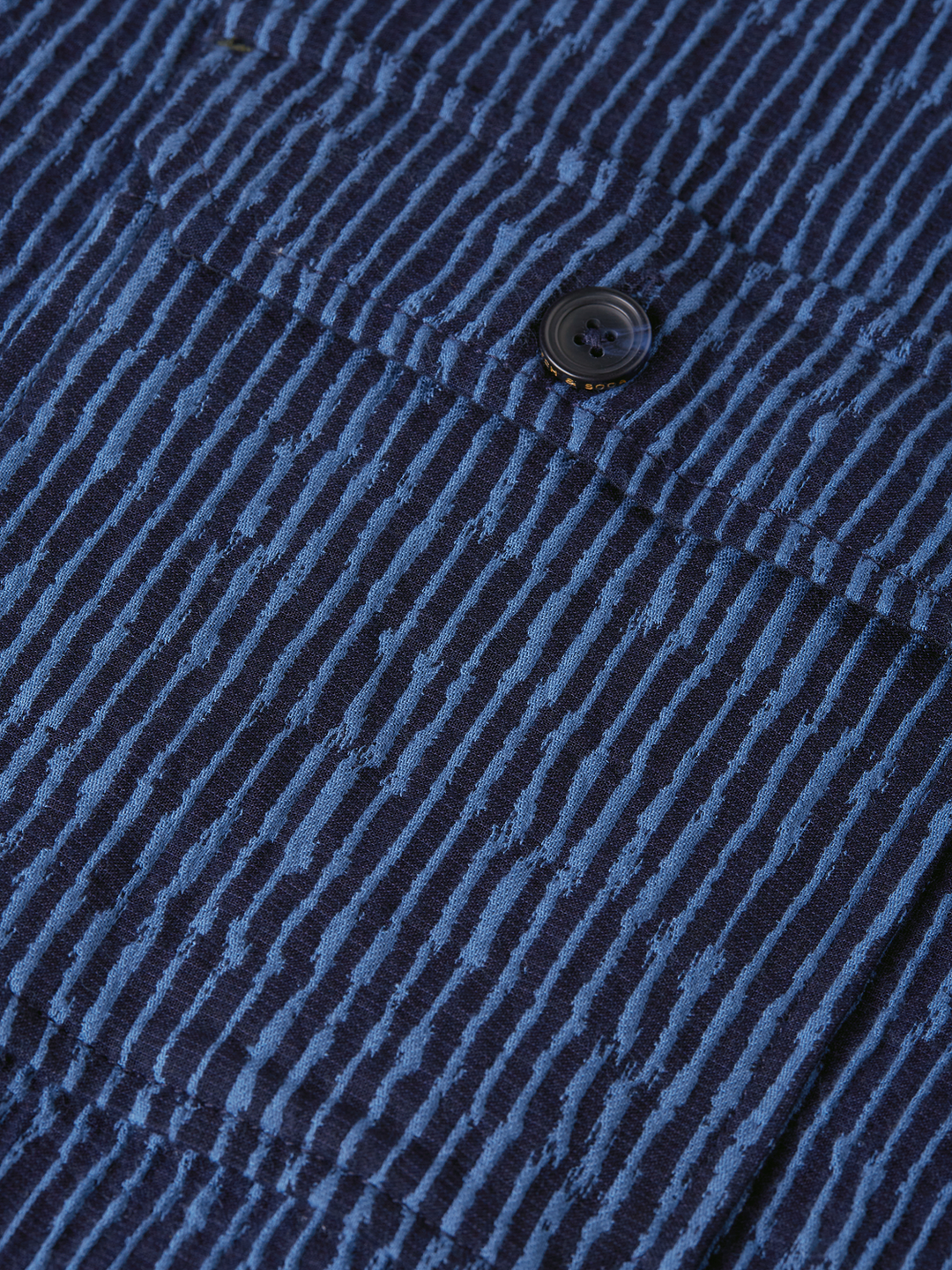 Jacquard stripe overshirt
