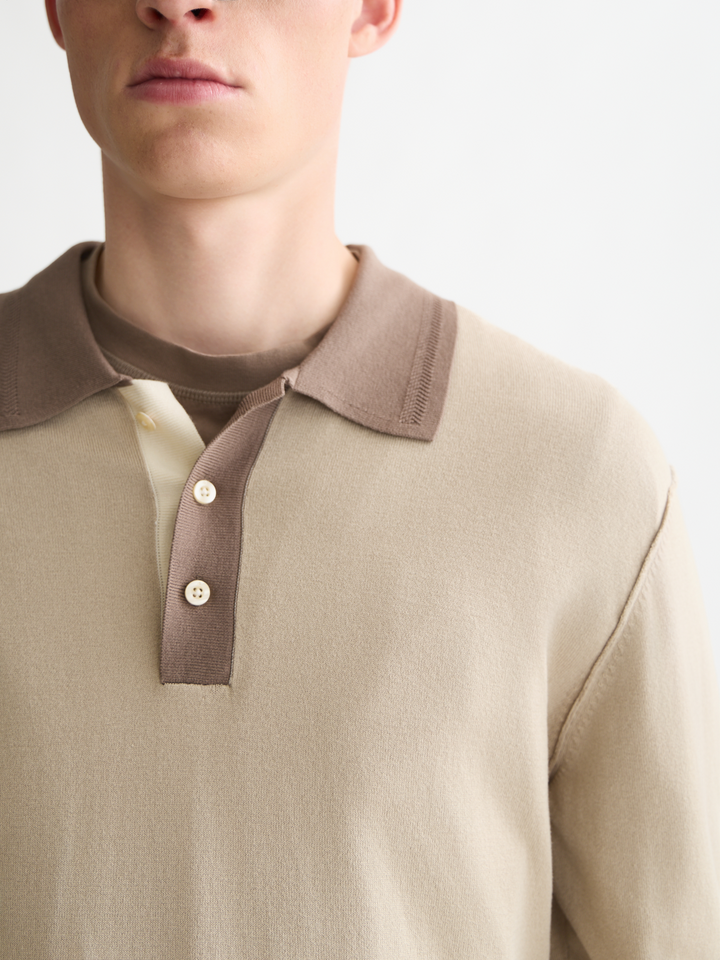 Ecovero long sleeved polo