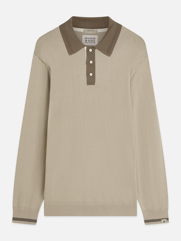 Ecovero long sleeved polo