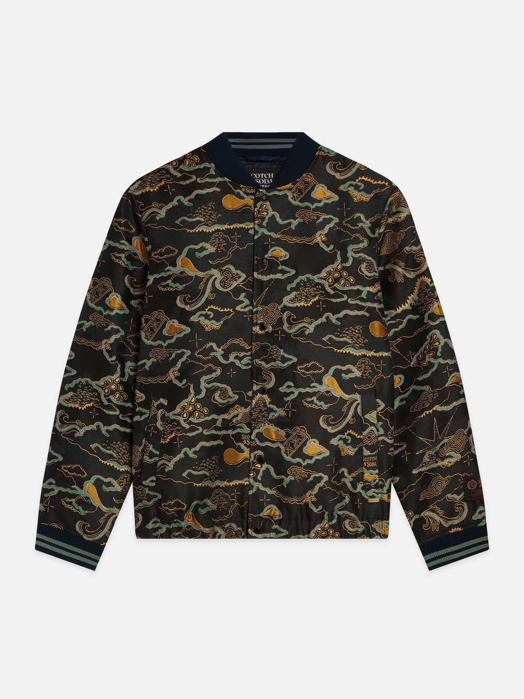 Festive jacquard blouson