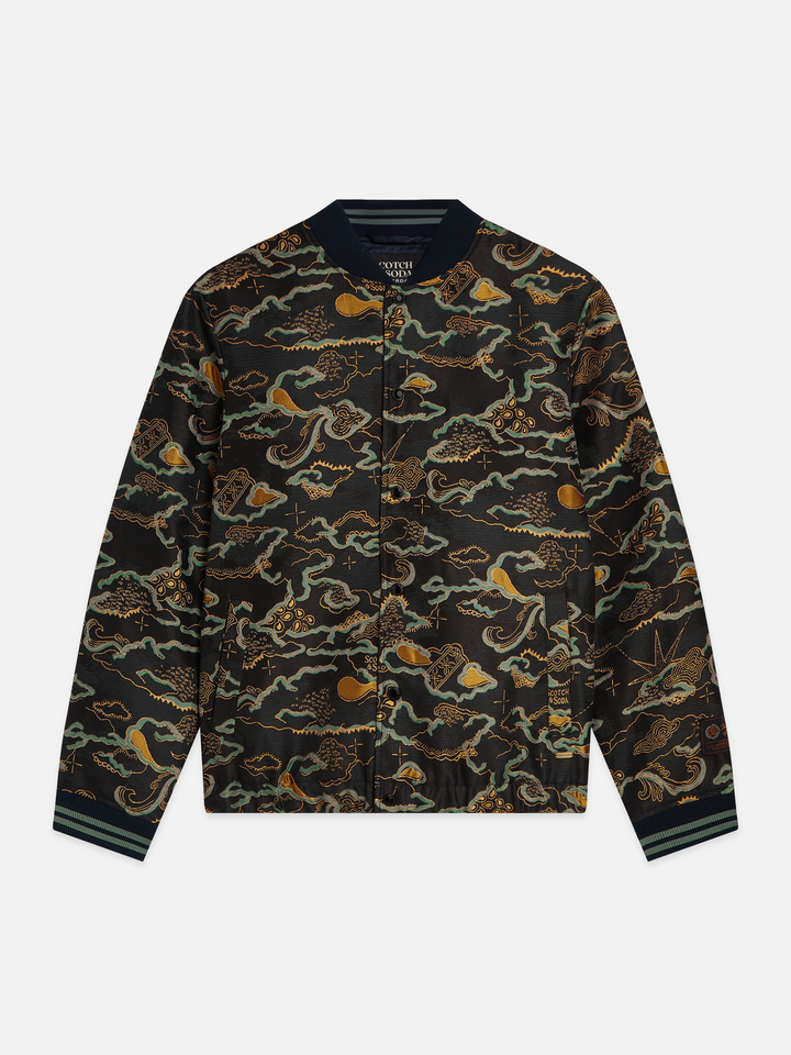 Festive jacquard blouson