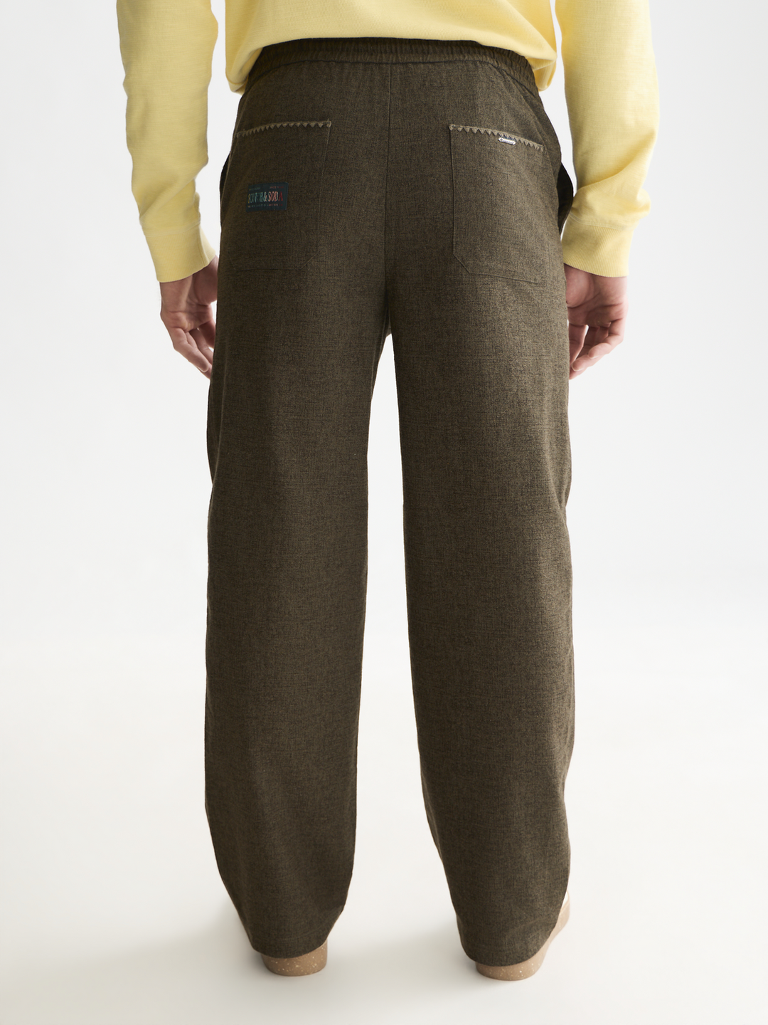 Otis melange cotton-blend jogger