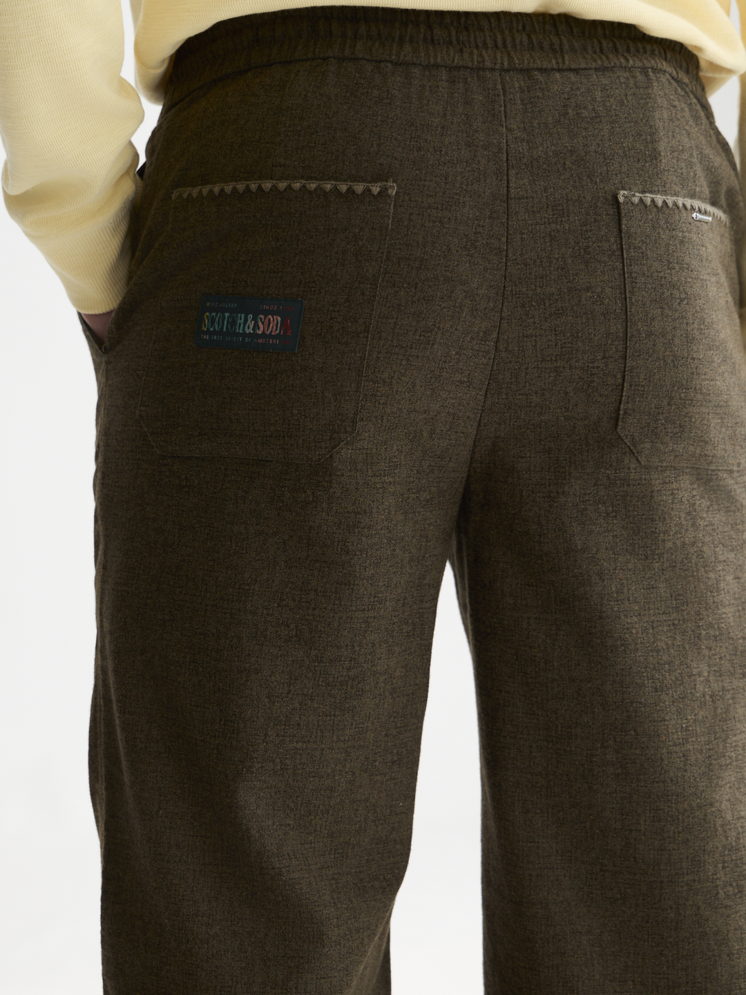Otis melange cotton-blend jogger