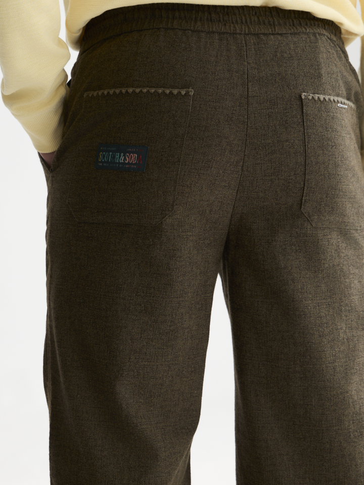 Otis melange cotton-blend jogger