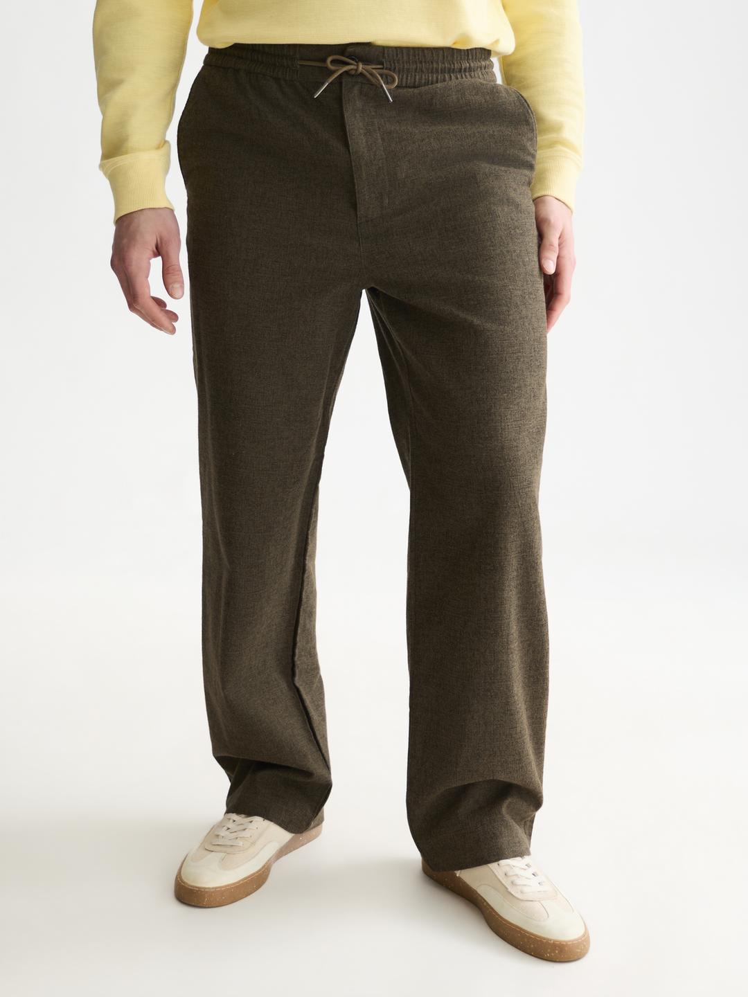Otis melange cotton-blend jogger