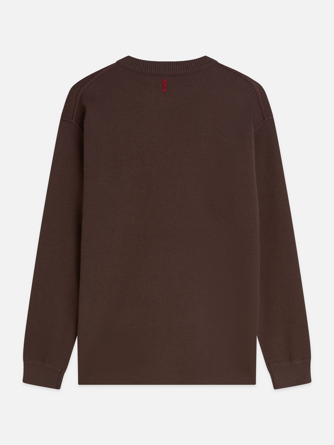 Double face merino-blend relaxed-fit pullover