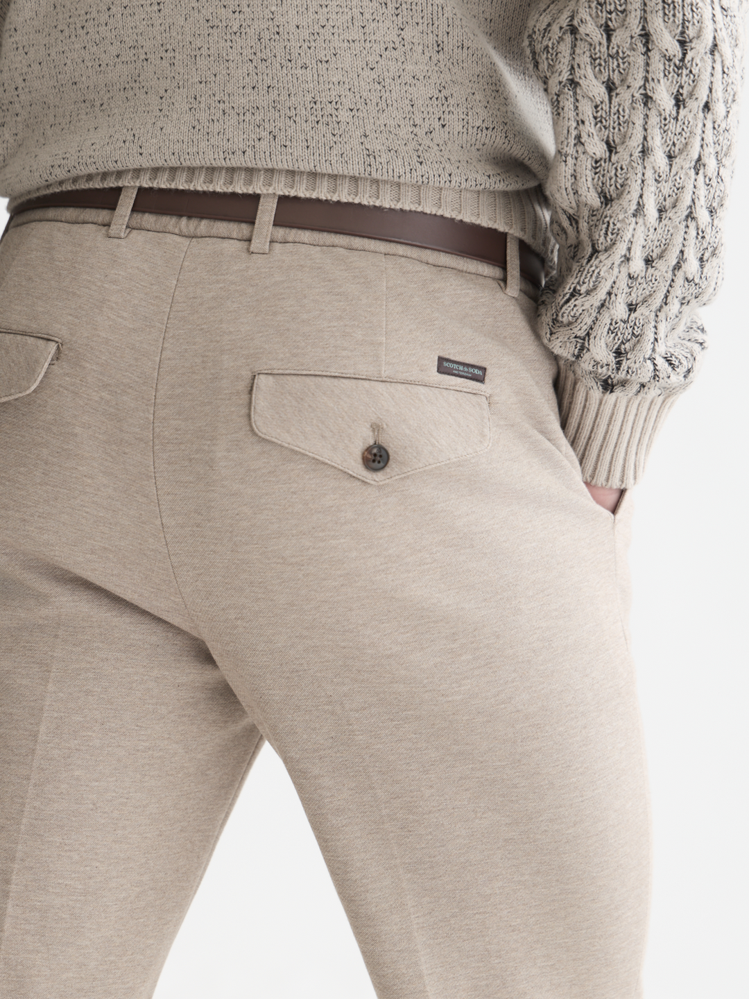 Finch tailored yarn-dyed jersey jogger