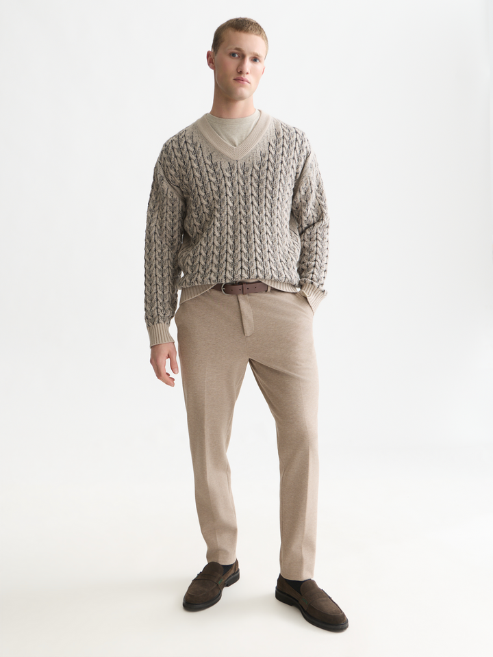 Finch tailored yarn-dyed jersey jogger