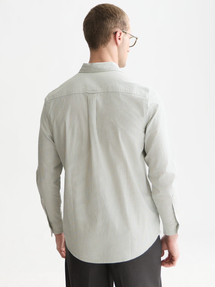 Seasonal core oxford striped regular-fit shirt