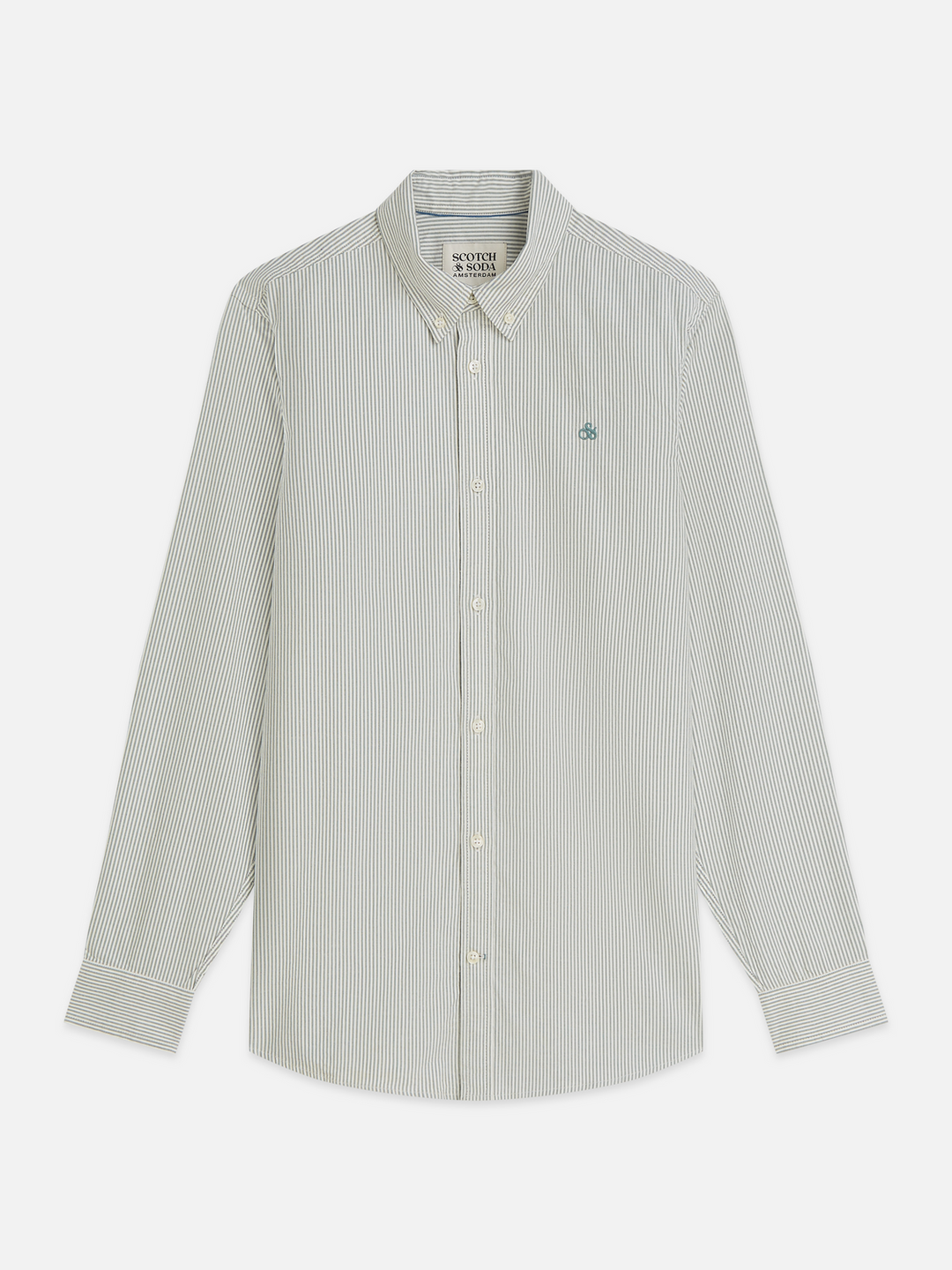 Seasonal core oxford striped regular-fit shirt