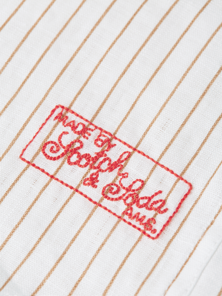 Striped linen regular-fit shirt