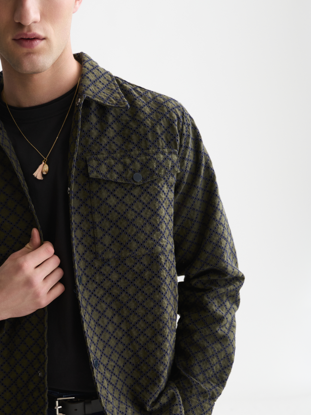 Broderie anglaise coach jacket