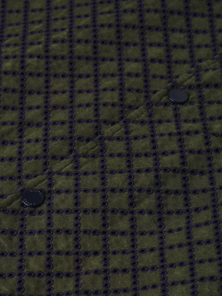 Broderie anglaise coach jacket