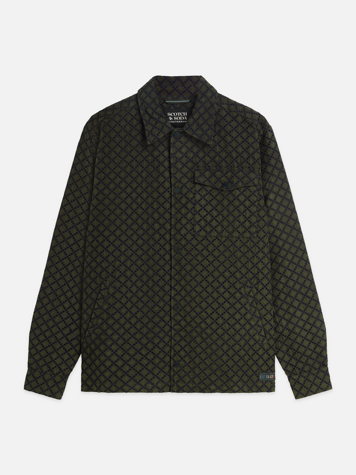 Broderie anglaise coach jacket