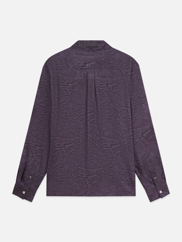 Printed lyocell relaxed-fit shirt