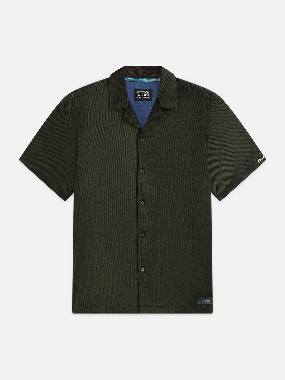 Jacquard short sleeved relaxed-fit shirt