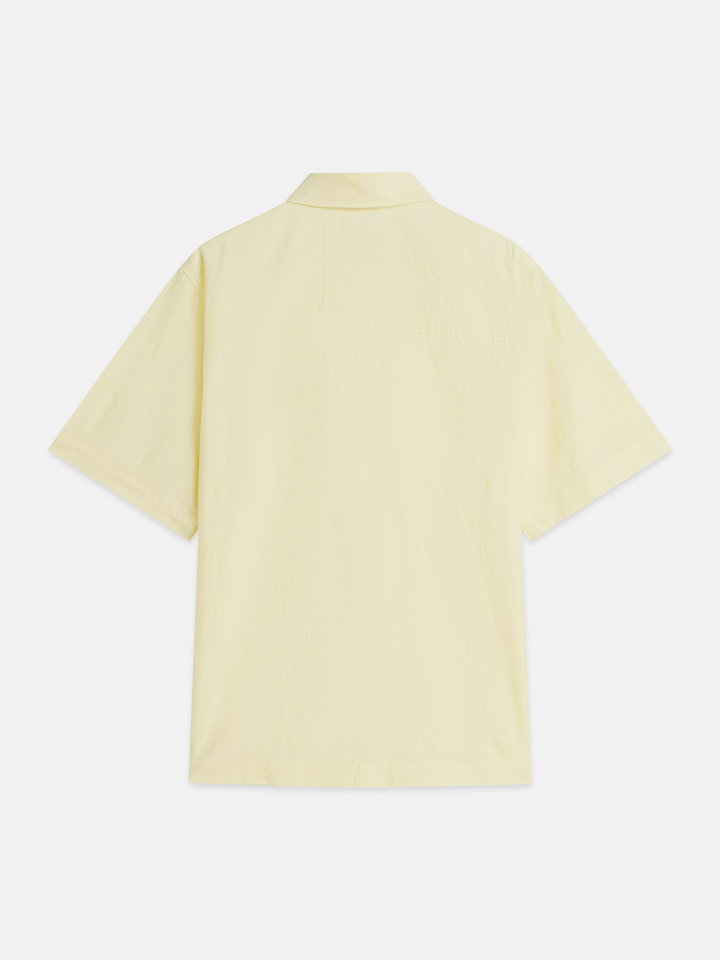 Jacquard short sleeved relaxed-fit shirt