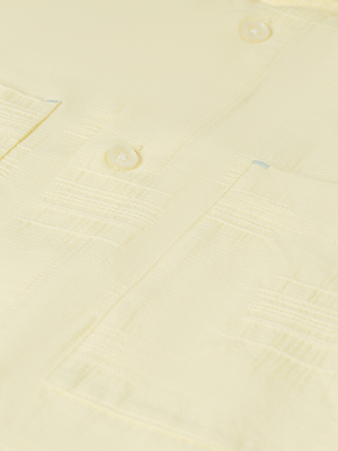 Jacquard short sleeved relaxed-fit shirt