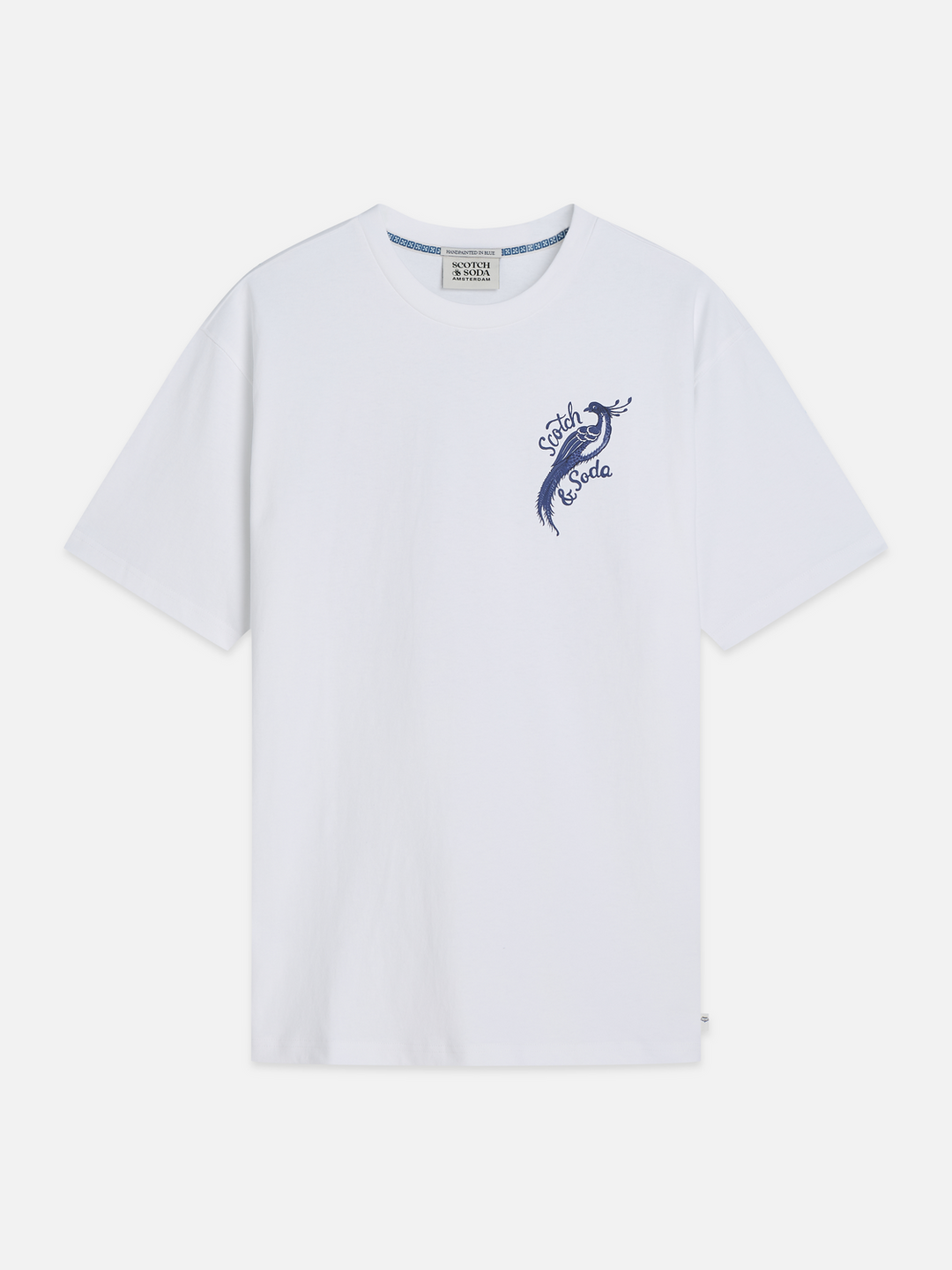Delfts Blauw front and back artwork relaxed-fit T-shirt