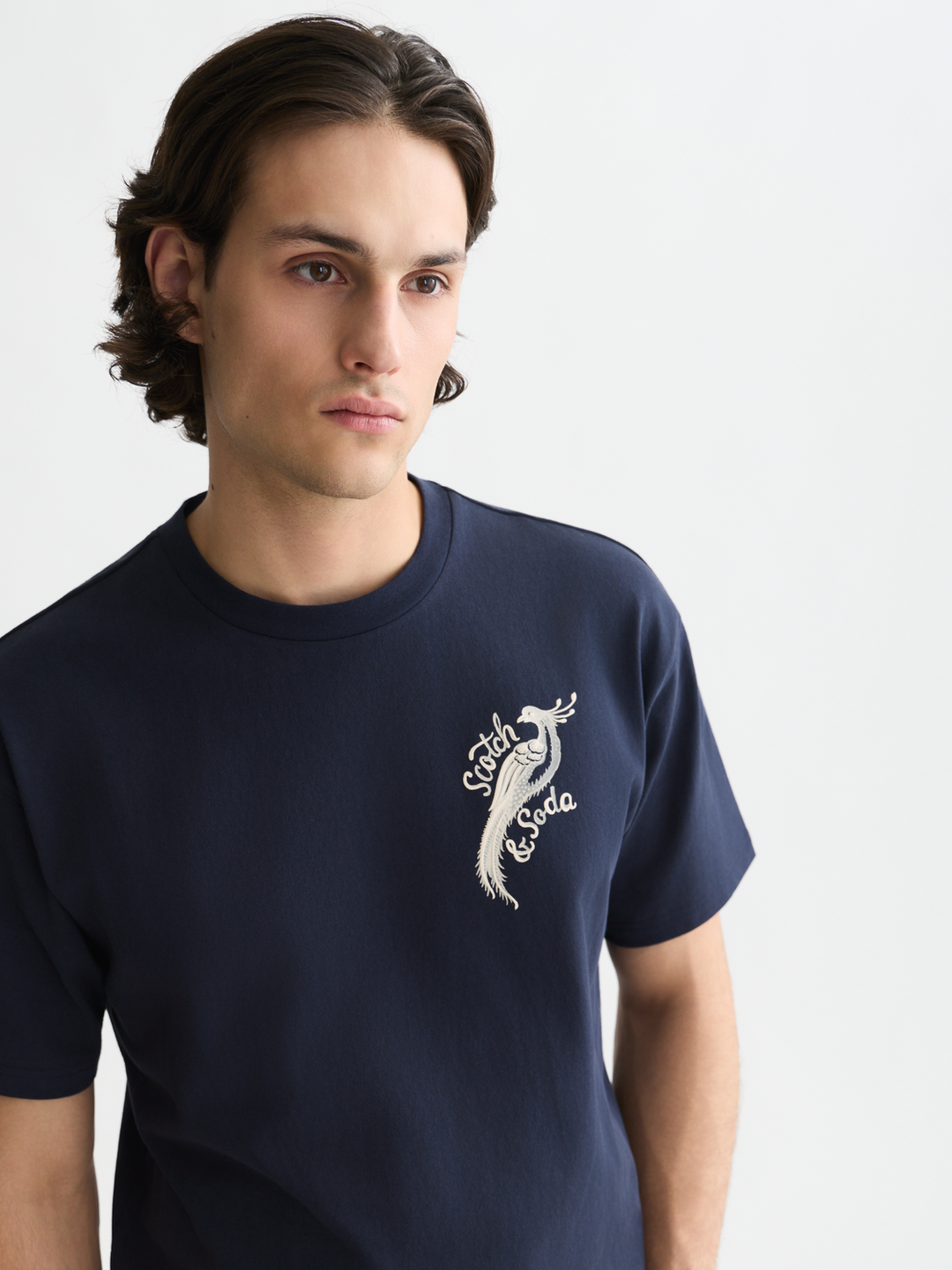 Delfts Blauw front and back artwork relaxed-fit T-shirt