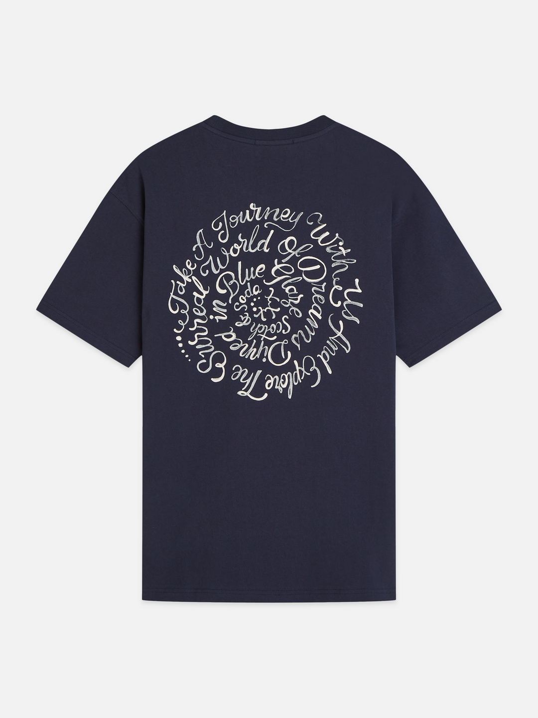 Delfts Blauw front and back artwork relaxed-fit T-shirt
