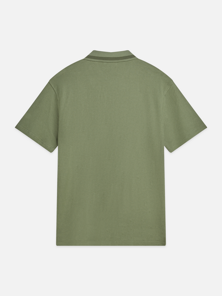 Structured relaxed-fit polo