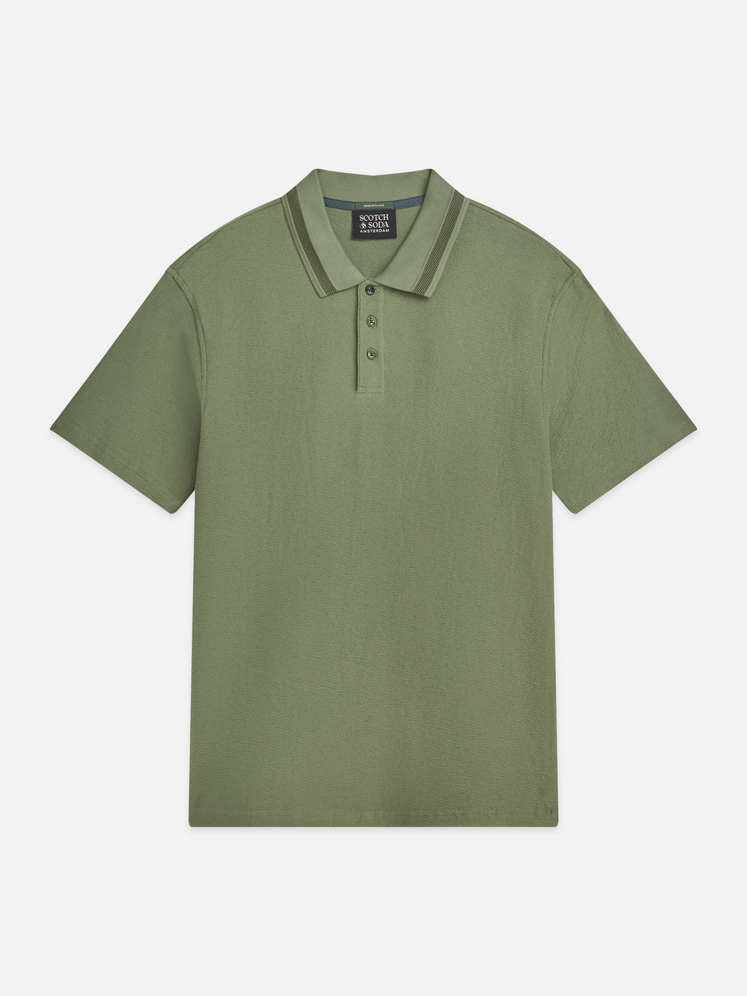 Structured relaxed-fit polo