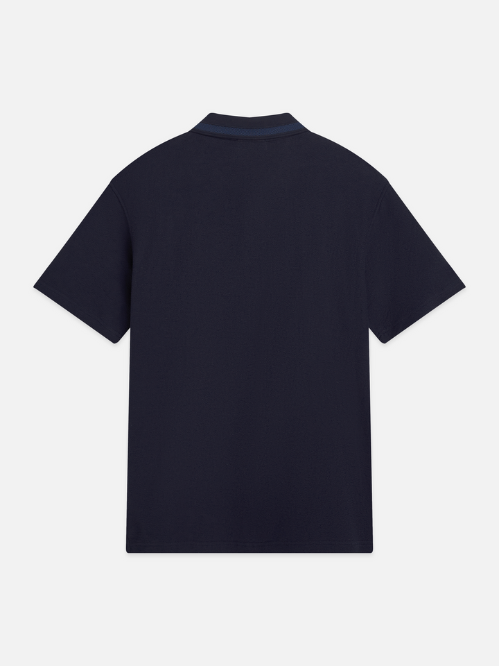 Structured relaxed-fit polo