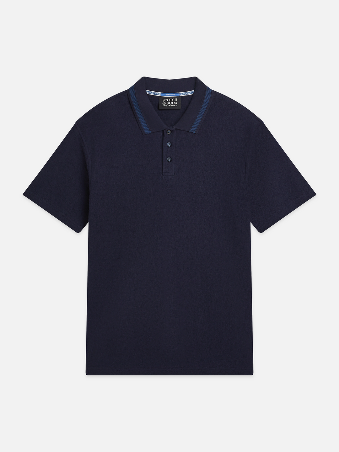 Structured relaxed-fit polo