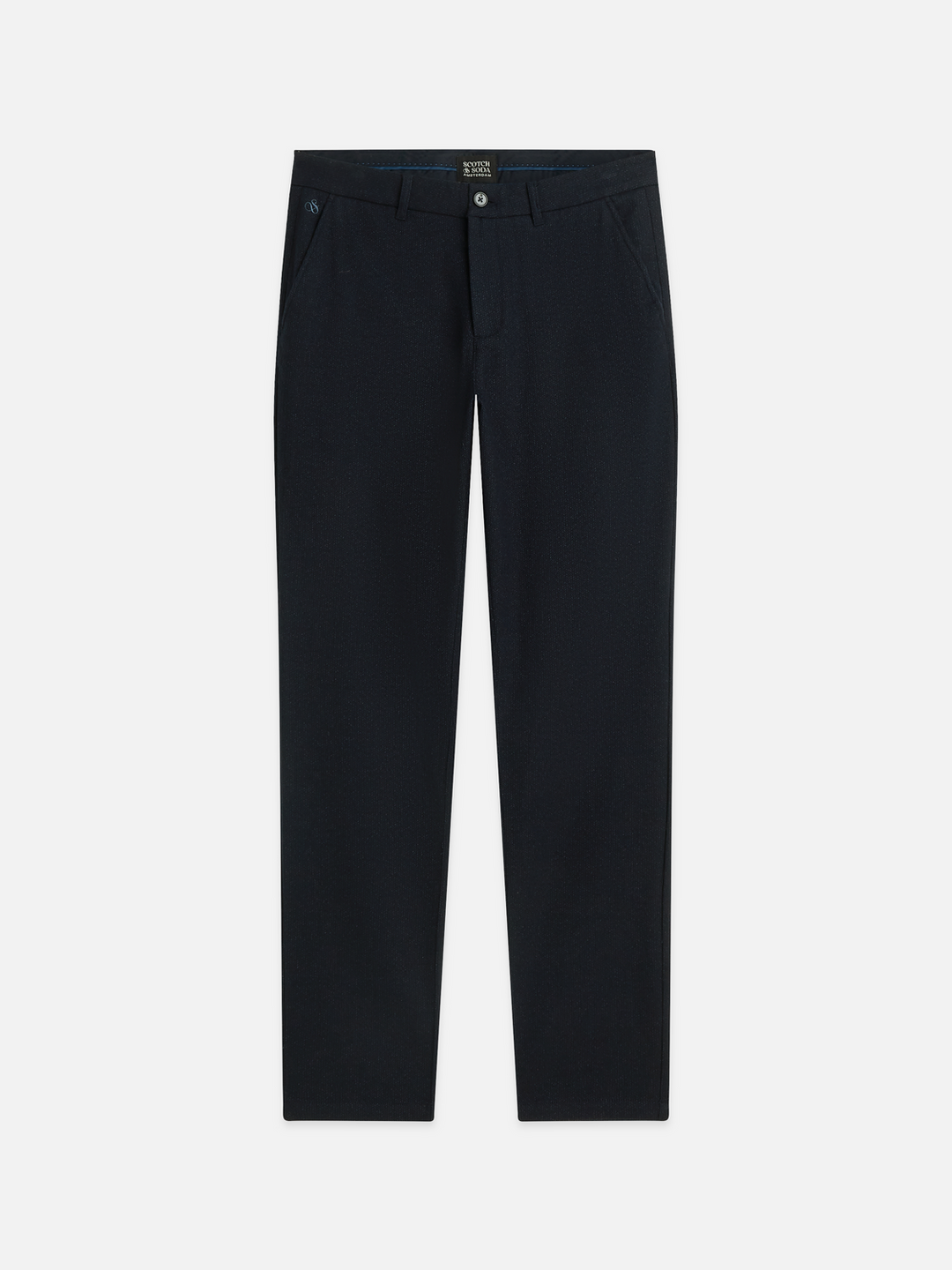 Stuart mini yarn-dyed cotton-wool blend chino