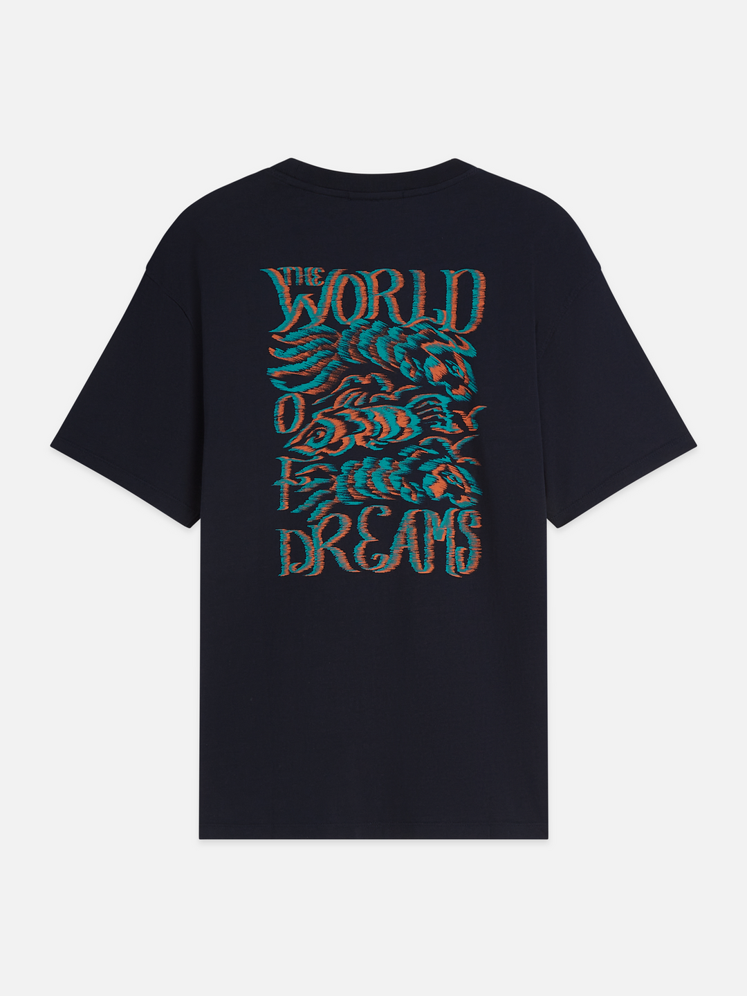 Front and back artwork relaxed-fit T-shirt