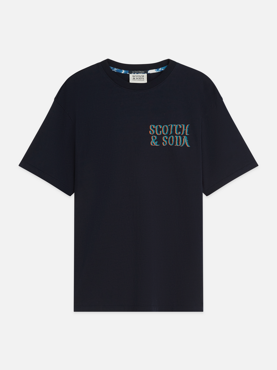 Front and back artwork relaxed-fit T-shirt