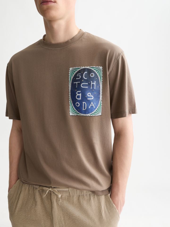 Chest artwork relaxed-fit T-shirt