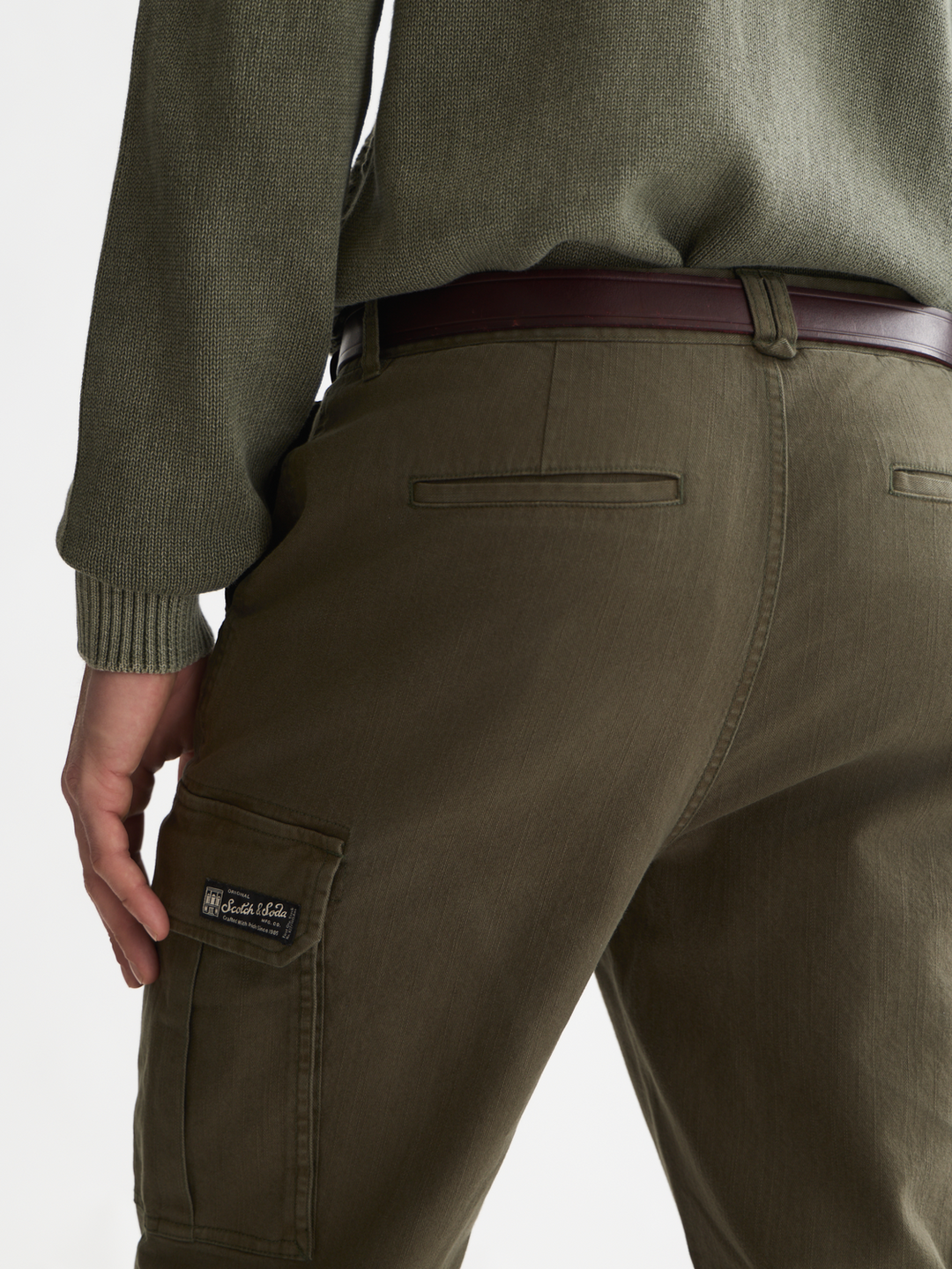 Harper garment-dyed twill cargo pant