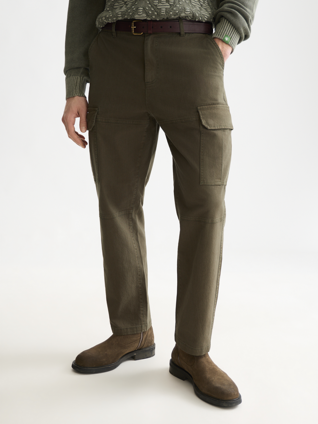 Harper garment-dyed twill cargo pant