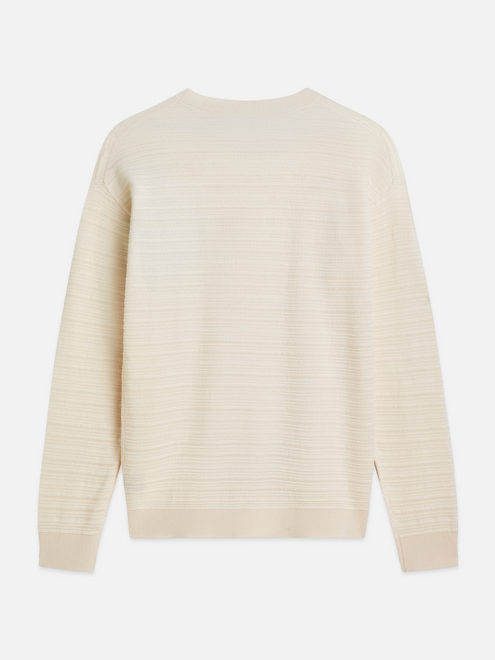 Structured chest pocket relaxed-fit pullover