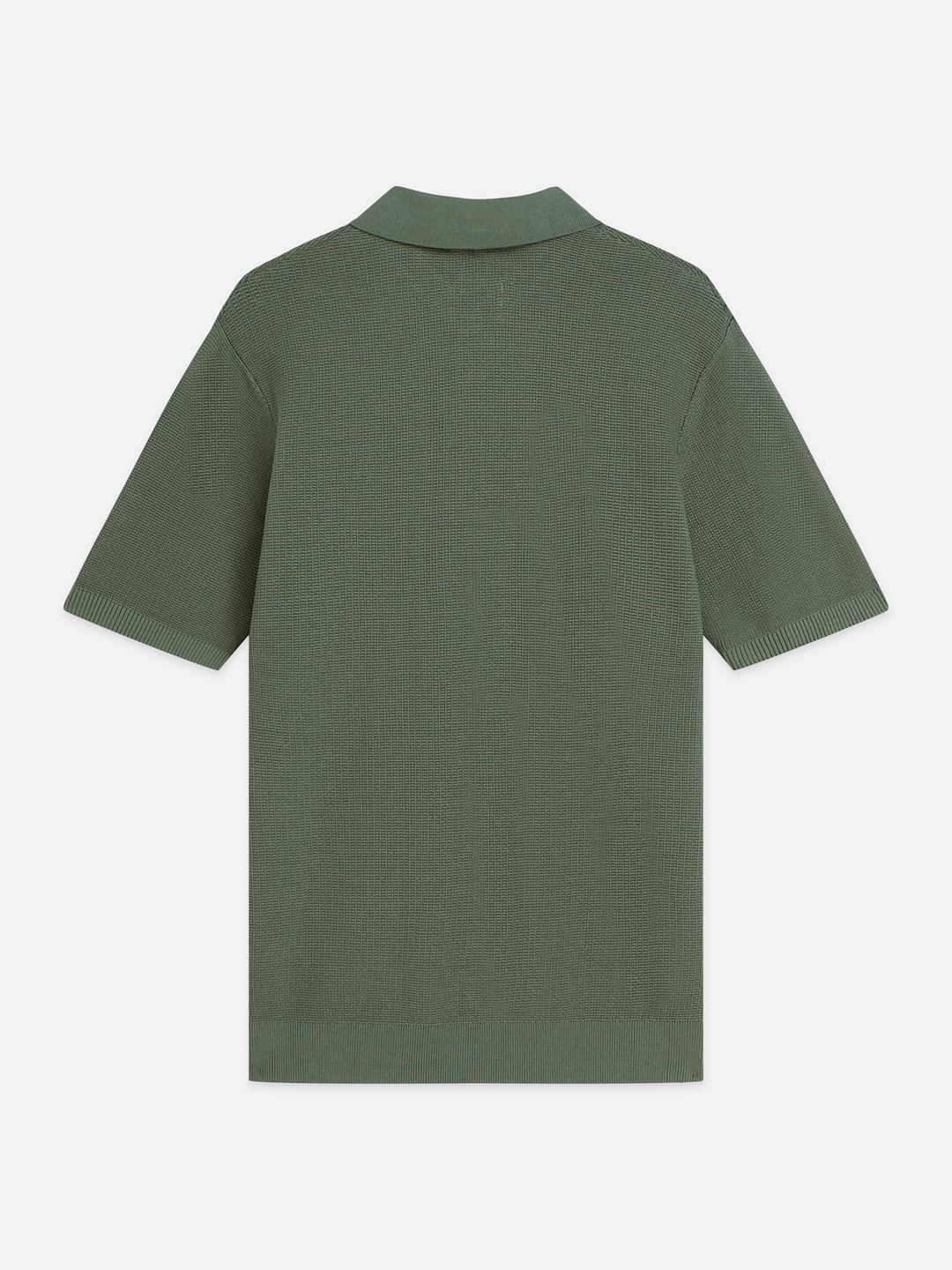 Structured regular-fit knitted polo