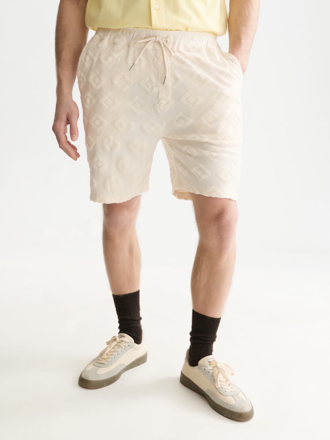 Fave Jacquard terry relaxed-fit bermuda