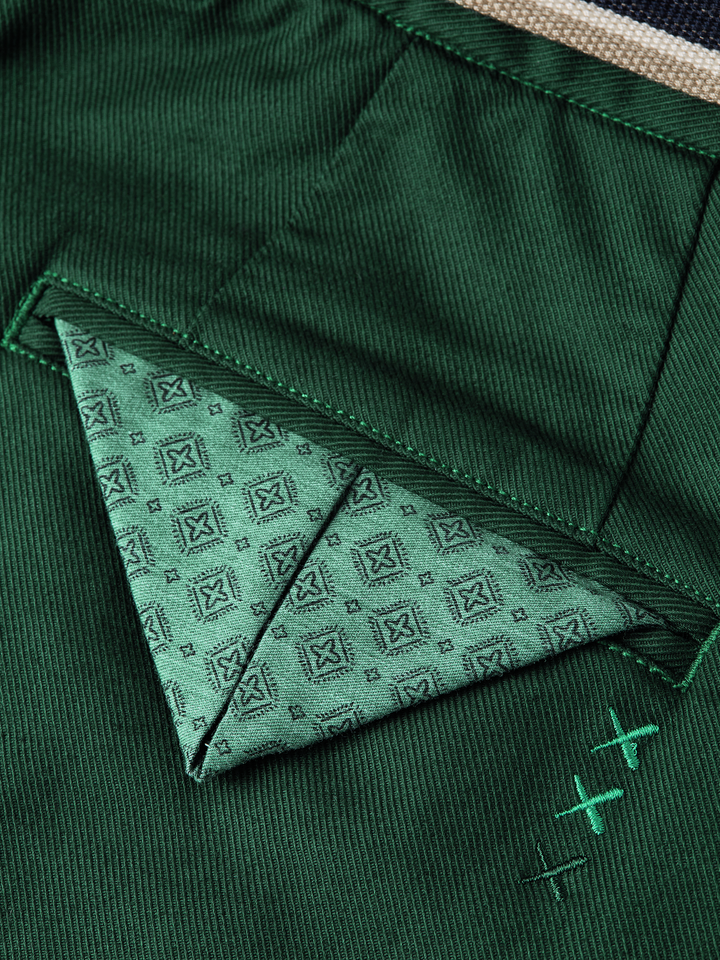 Warren cotton-blend twill belted chino
