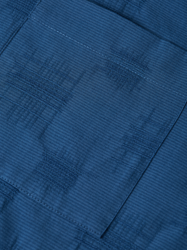 Jacquard relaxed-fit short-sleeved shirt